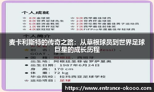 麦卡利斯特的传奇之路：从草根球员到世界足球巨星的成长历程