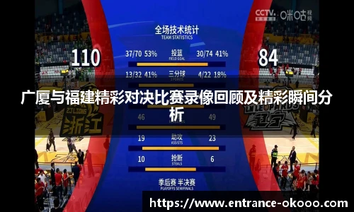 广厦与福建精彩对决比赛录像回顾及精彩瞬间分析